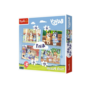 mamido  Puzzle 4v1 Bluey a jej svet Trefl 34637