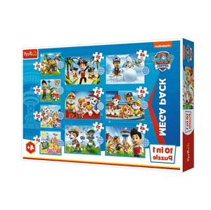 mamido  Puzzle Tlapková patrola 10v1 tím Tlapkové patroly Trefl 96001