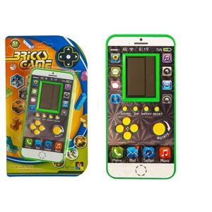mamido  Elektronická hra Tetris mobilný telefón zelený
