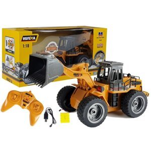 mamido  Nakladač na diaľkové ovládanie 1:18 žltý