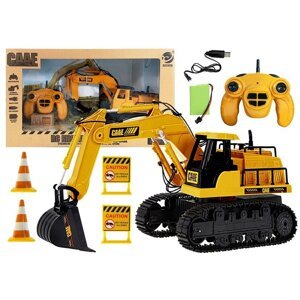 mamido  Bager na diaľkové ovládanie R/C 1:22 žltý