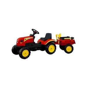 mamido  Šliapací traktor s prívesom Branson červený