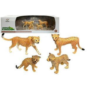 mamido  Gepard Edukačné Figúrky Divokých Zvierat 4 kusy Savana