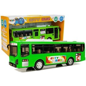 mamido  "Hudobný Autobus s Frikčným Pohonom a Svetlami - Zelený"