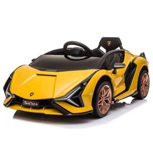 mamido  Detské elektrické auto Lamborghini Sian žlté