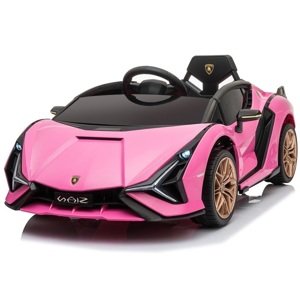mamido  Detské elektrické auto Lamborghini Sian ružové