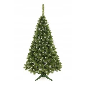 mamido  Umelý vianočný stromček borovice so snehom 220 cm prémium