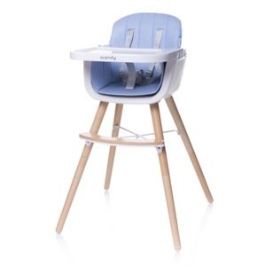 4Baby  Jedálenský stolička 4Baby scanda modrá