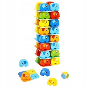 TOOKY TOY  TOOKY TOY Tooky Toys drevená balančná hra Slonicu