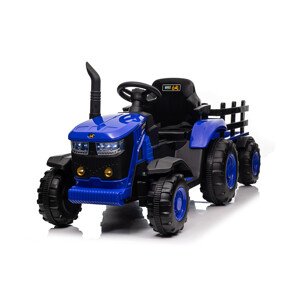 Mamido  Mamido Detský elektrický traktor s vlečkou 12V 7Ah modrý