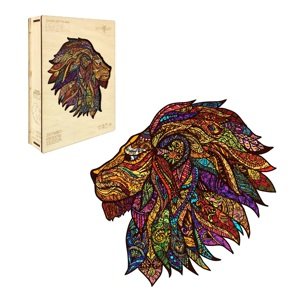 WOODBESTS  WOODBESTS Drevené puzzle lev 300 dielov