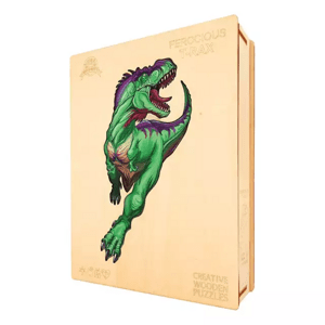WOODBESTS  WOODBESTS Drevené puzzle dinosaurus 209 dielov