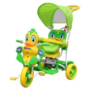 mamido  Detská trojkolka kačička zelená