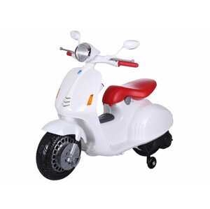 mamido  Detská elektrická motorka Vespa biela