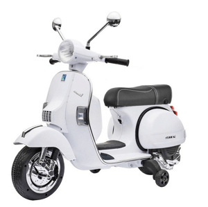 mamido  Detská Vespa elektrický skúter biely