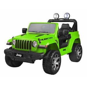 mamido  Detské elektrické autíčko Jeep Wrangler Rubicon 4x4 zelená