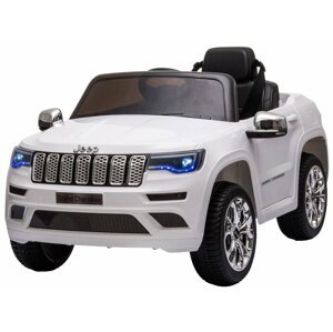 mamido  Detské elektrické autíčko Jeep Grand Cherokee biele