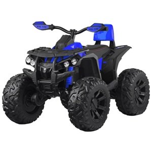 mamido  Detská elektrická štvorkolka QLS-ATV 4x4 modrá