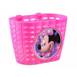 mamido  Košík na bicykel, kolobežku Minnie Mouse ružová