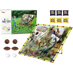 mamido  Arkádová hra: Hádzanie na cieľ, dinosaury, lopty, tašky, veľká doska