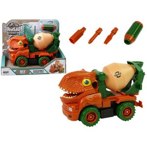 mamido  Truck Miešačka betónu Dinosaur Spinning Orange Príslušenstvo