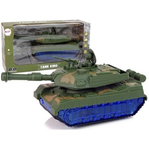 mamido  Vojenský tank napájaný maskáčovými batériami Zvukové modré diódy