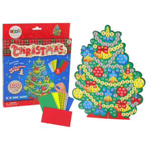 mamido  DIY Kit Farebné mozaika vianočný strom samolepka