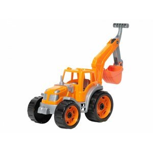 mamido  Traktor s lyžicou oranžový