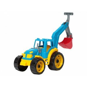 mamido  Traktor s lyžicou modrý