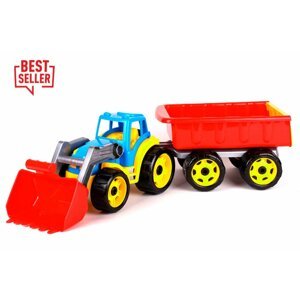 mamido  Traktorbager s prívesom červený