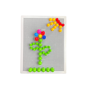mamido  Veľké kreatívne puzzle farebné špendlíky 192 kusov