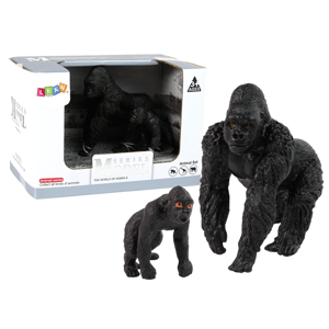 mamido  Sada 2 gorilích goríl figúrok s mláďatami sveta