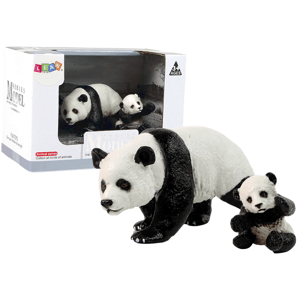 mamido  Sada 2 figúrok pánd s mladými panda zvieratami sveta