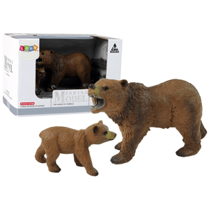 mamido  Sada 2 figúrok medveďov grizzli s mláďatami