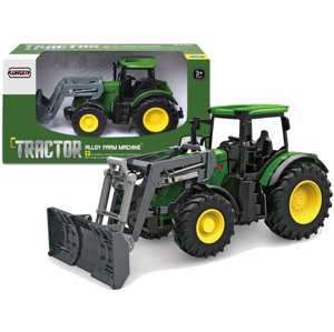 mamido  Traktor Green 1:24 Farmer Bulldozer Gumové kolesá