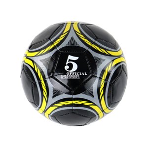 mamido  Čierna futbalová lopta 24 cm veľkosť 5