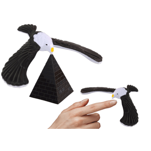 mamido  Antigravitačné vyvažovanie vták čierna hračka
