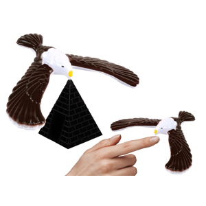 mamido  Antigravitačné vyvažovanie vták hnedá hračka