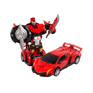 mamido  2v1 Auto Robot Transformers Set Red Orange HXSY04
