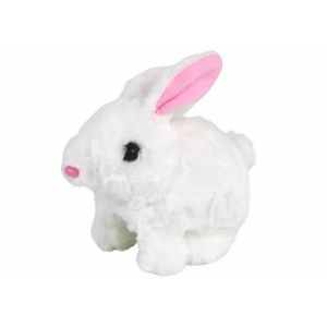 mamido  Interaktívny plyšák králik biely s dlhou srsťou