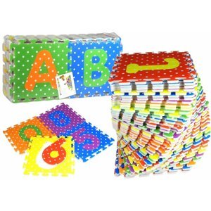 mamido  Penové puzzle abeceda a čísla 36 prvkov