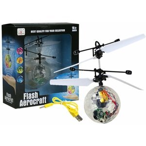 mamido  Vrtuľníková disco guľa s LED kryštálmi