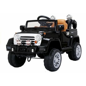 mamido  Detské elektrické autíčko Jeep Country čierne