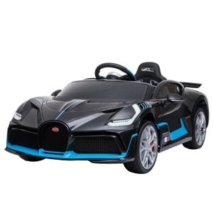mamido  Detské elektrické autíčko Bugatti Divo lakované čierne