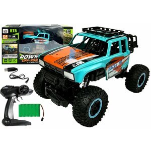 mamido  Auto na diaľkové ovládanie Offroad Power King R / C 1:14 modré