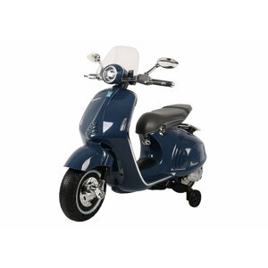 mamido  Detský elektrický skúter Vespa GTS tmavomodrý