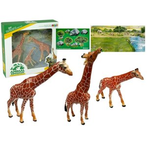 mamido  Žirafy Vzdelávacie Postavy Rodina 3ks + Afrika Stiahnuť obrázok
