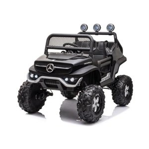 mamido  Detské elektrické autíčko Mercedes-Benz Unimog S 4x4 lakované čierne