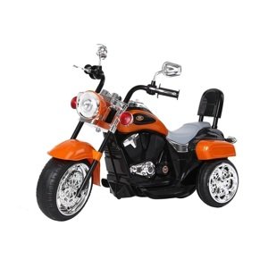 mamido  Detská elektrická motorka Chopper oranžová