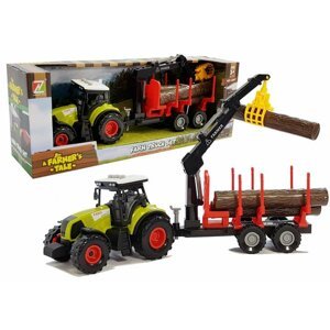 mamido  Traktor s vlečkou na drevo